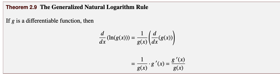 <p><em>Generalized </em>Natural Log Rule</p>