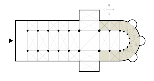 <table style="minWidth: 25px"><colgroup><col></colgroup><tbody><tr><td colspan="1" rowspan="1"><p><span>The passage around the apse in a basilica church or around the central space in a central-plan building.&nbsp;</span></p></td></tr></tbody></table>