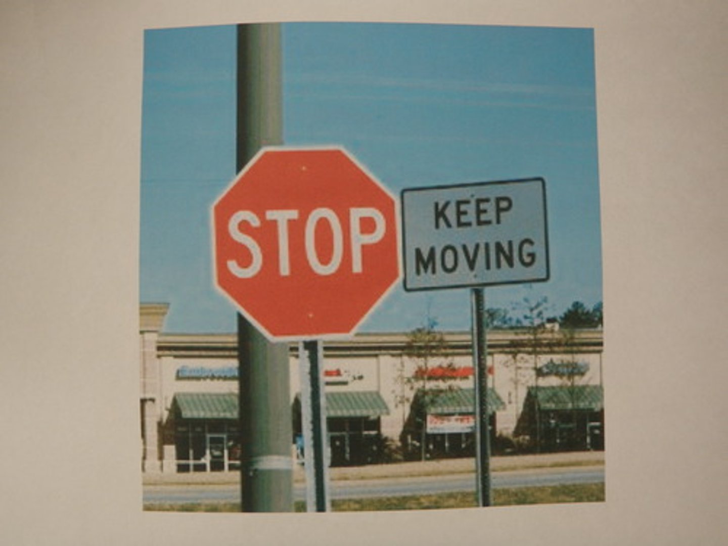 <p>a figure of speech that combines contradictory words with opposite meanings</p>