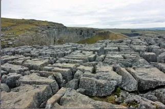 <p>can happen with acidic rain - rain dissolves carbon dioxide in the air, making rainwater acidic. when it falls it causes chemical weathering</p><p>limestone and chalk are more easily effected</p><p>can form limestone pavements (see image)</p>