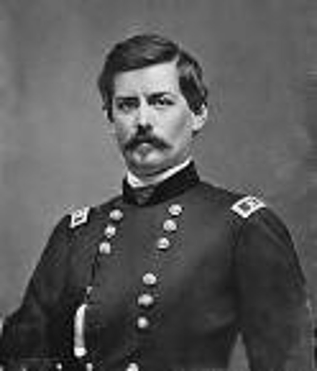 <p>Cautious Union commander who failed to capture the Confederate capitol of Richmond</p>