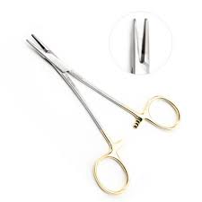 Holds fine suture needles; used mostly in ENT or plastic surgery
