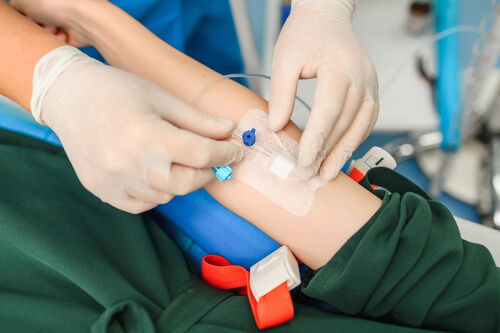 <p>intravenous push</p>