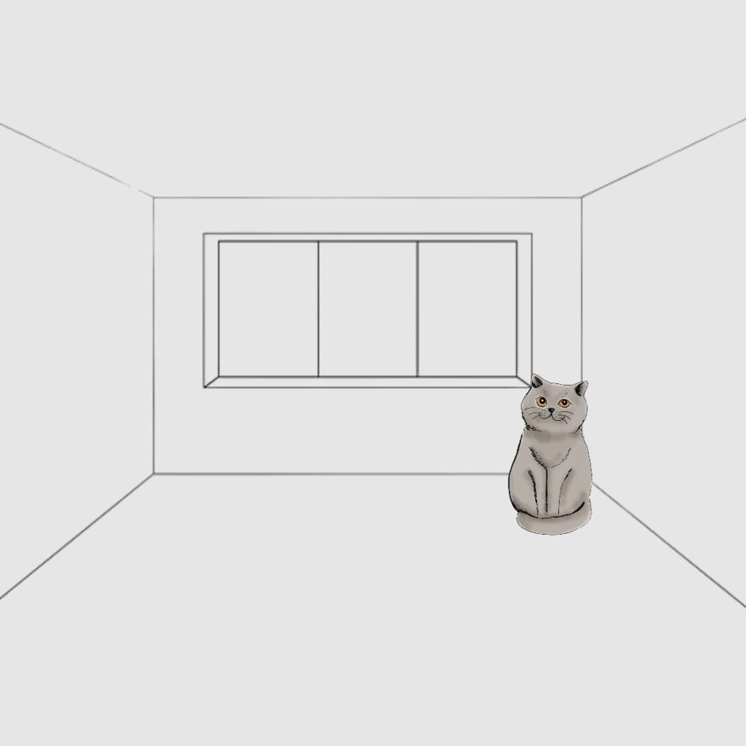 <p>в углу (комнаты)</p>