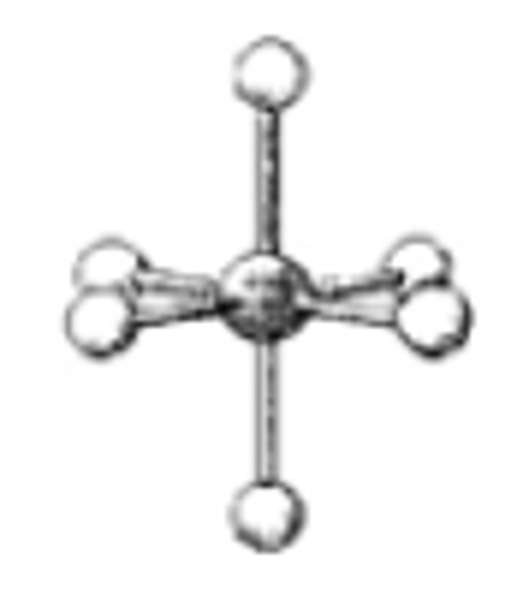 <p>octahedral</p><p>3 multiple choice options</p>