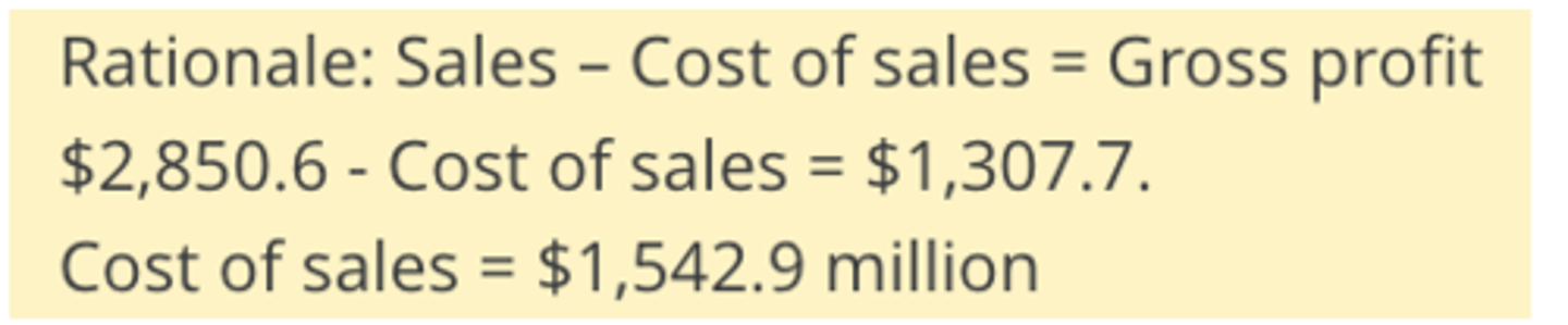 <p>$1,542.9 million</p>