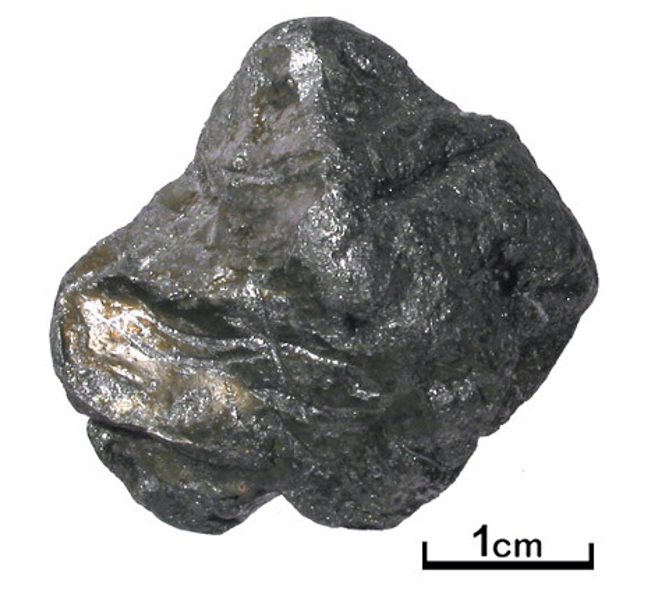 <p>Metallic mineral; gray to black greasy feel, marks paper, hardness 1 (soft), black streak</p>