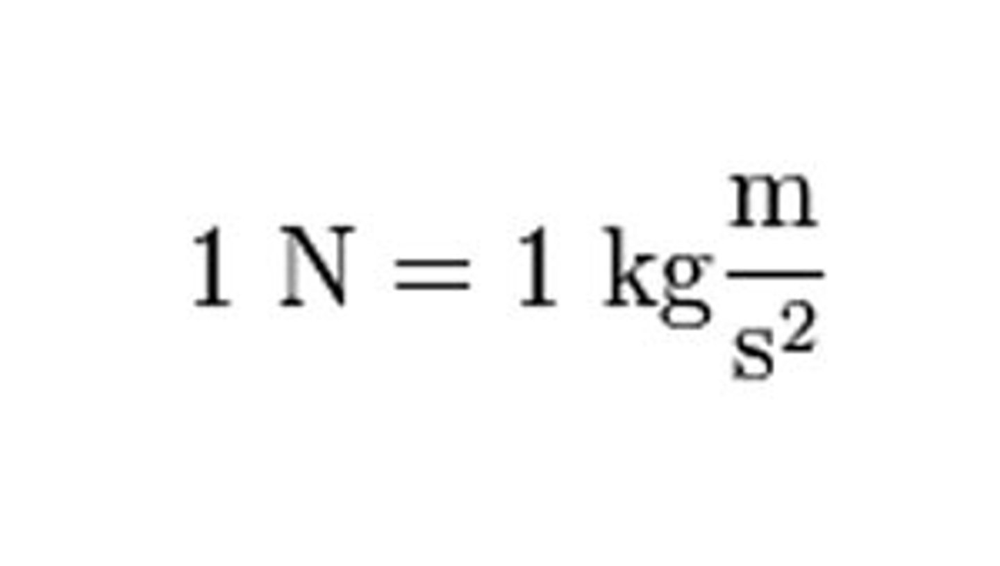 <p>The units for newtons are in this picture</p>