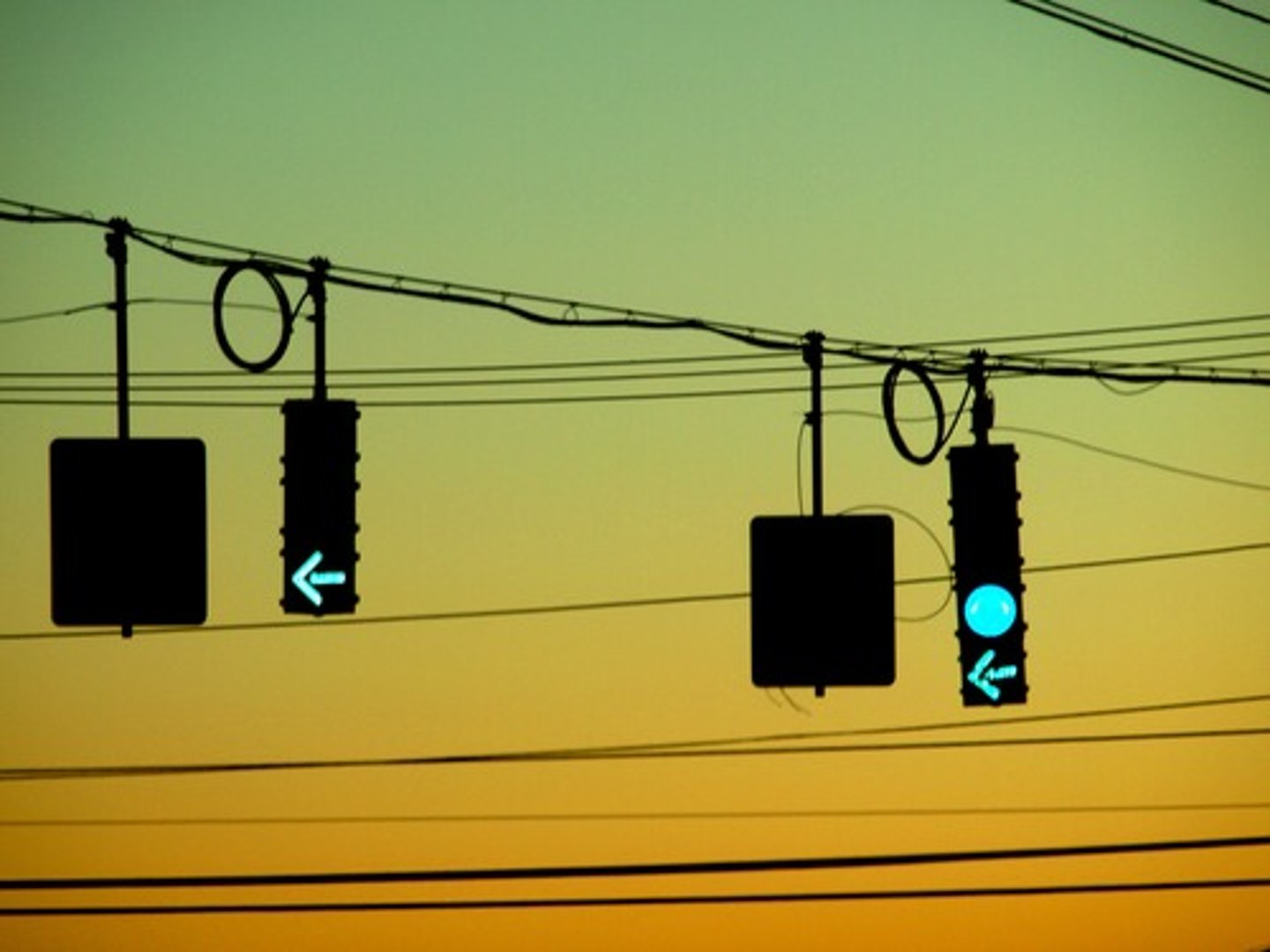 <p>Green Light or Arrow</p>