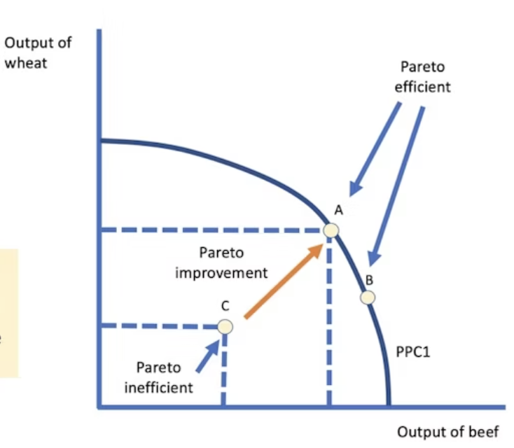 <p>No reallocation can make someone better off without making someone worse off</p>