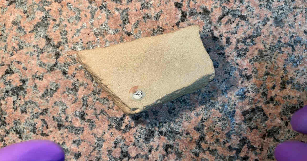 <p>what is rock and add heat and pressure</p><p>hint: no cleavage on crystals just sparky. grains</p>