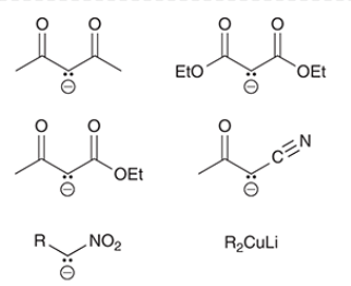 <p>only highly stabilized enolates</p><p>not regular enolates</p>