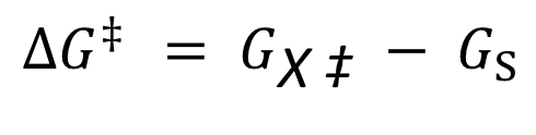 <p><span>A measure of the energy barrier that must be overcome for the reaction to proceed at a certain rate</span></p>