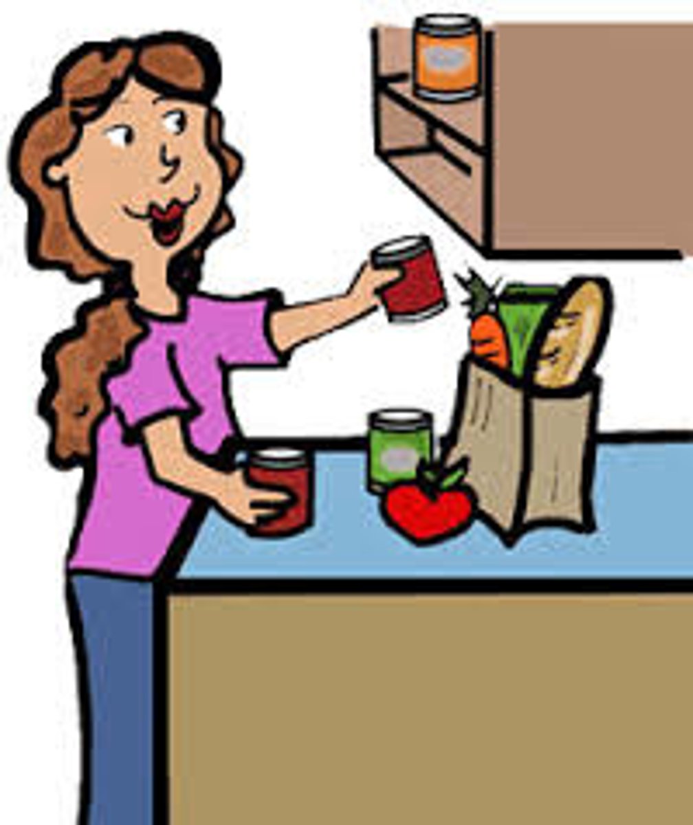 <p>to put away the groceries</p>