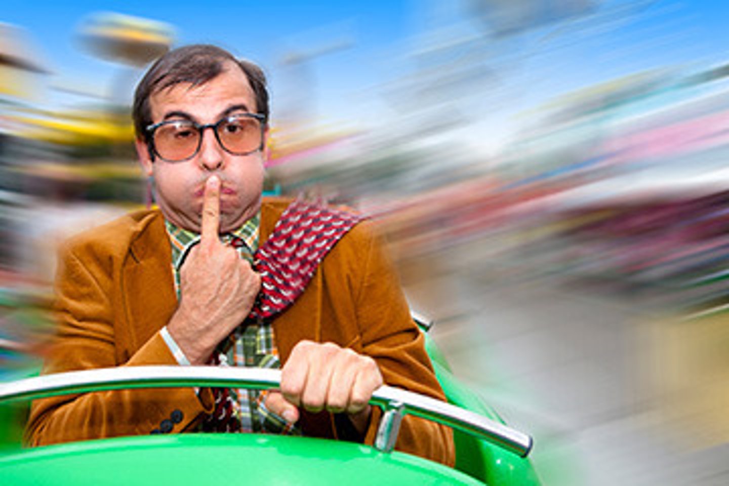 <p>to have motion sickness</p>