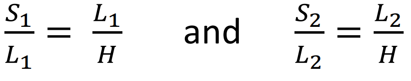 <p>The leg is the geometric mean between the segment it touches and the whole hypotenuse.</p>