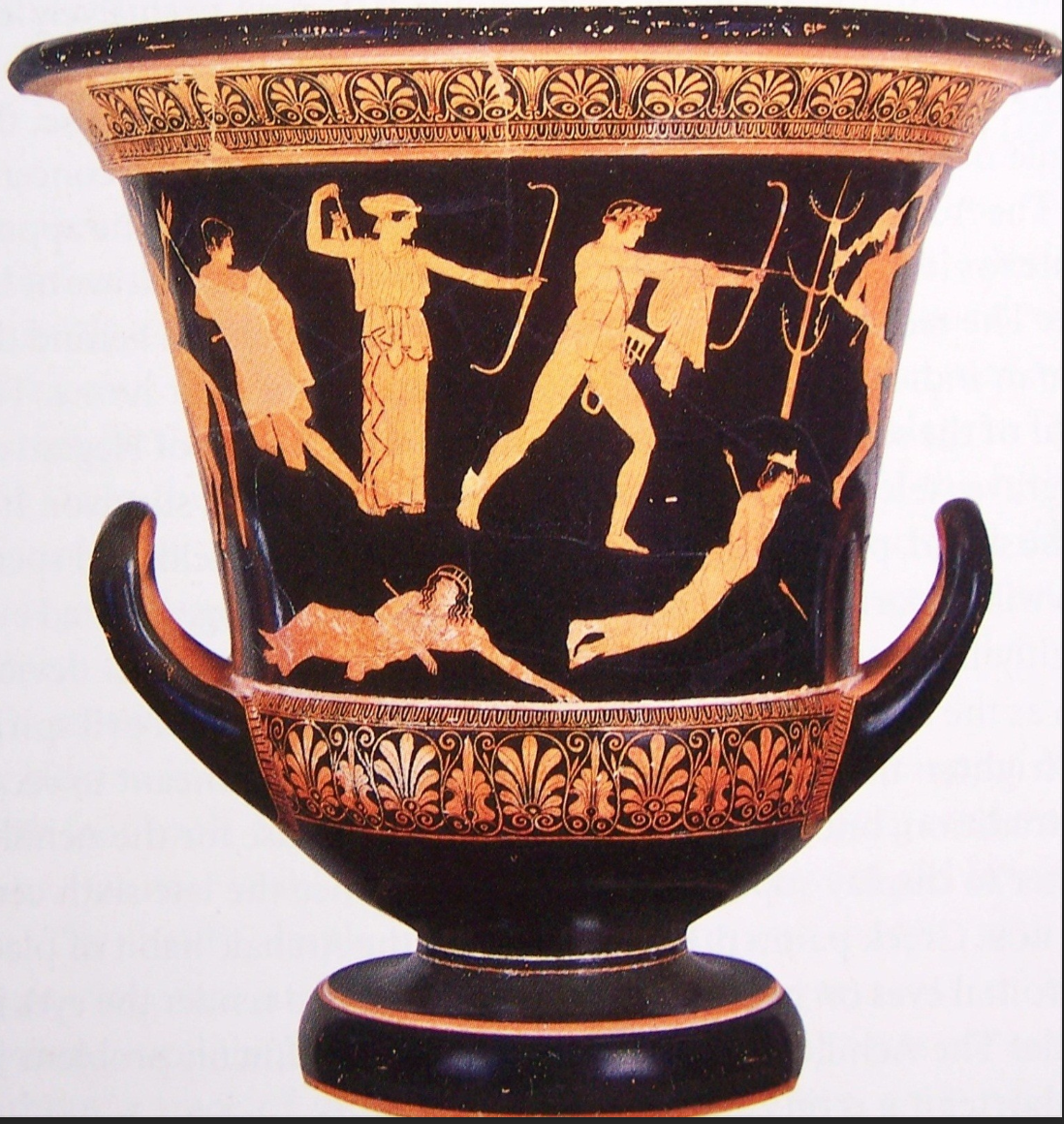 <p>Niobid Vase (Apollo and Artemis Slaying the Children of Niobe)</p>