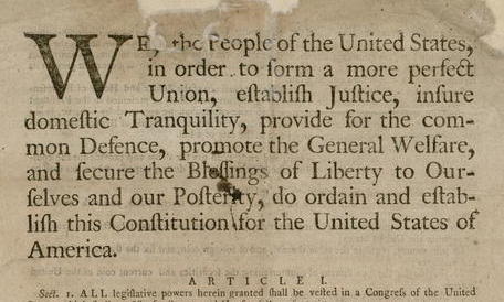 <p><span style="font-family: sans-serif">US Constitution officially begins being used</span></p>