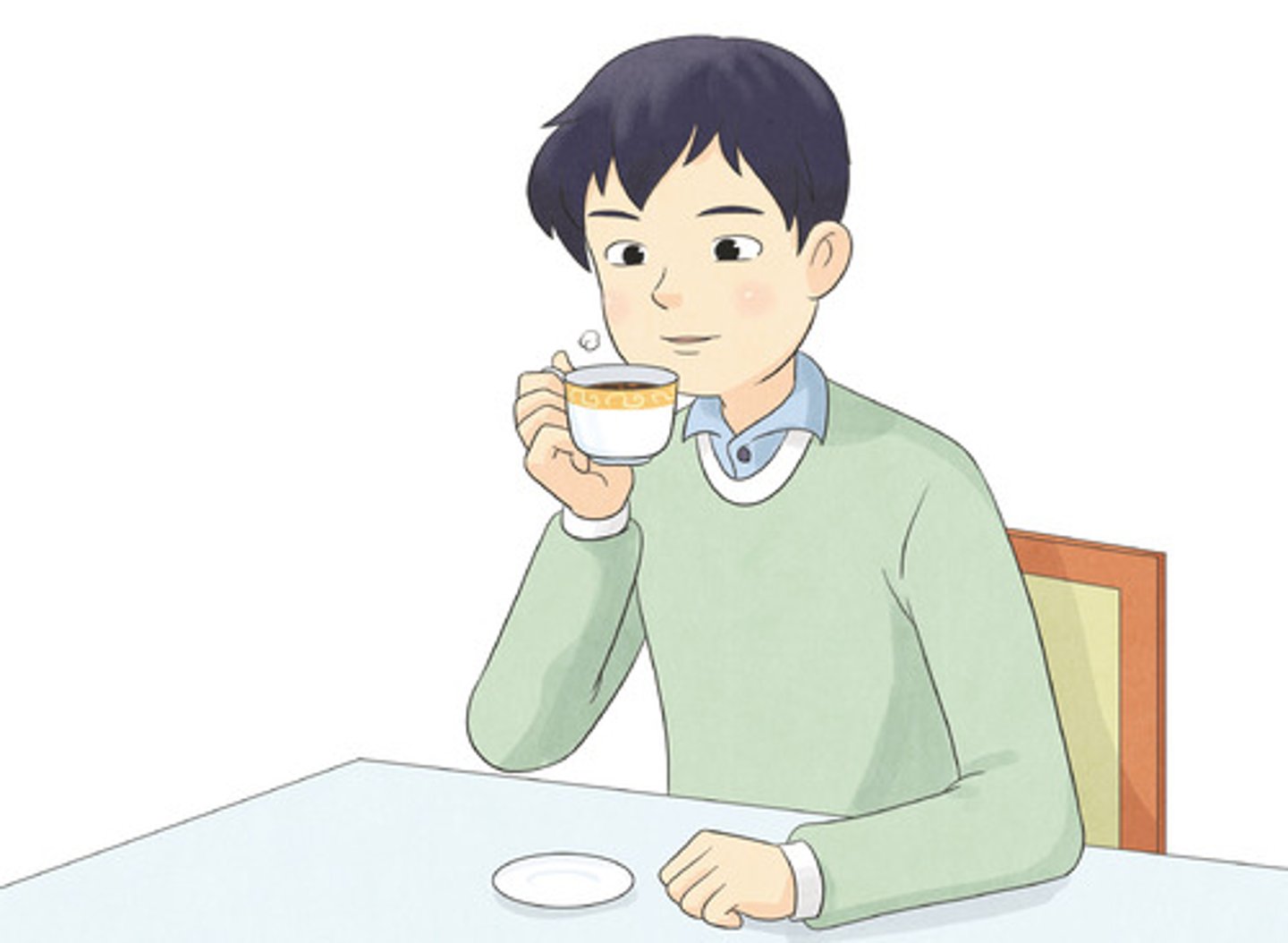 <p>Uống cafe</p>