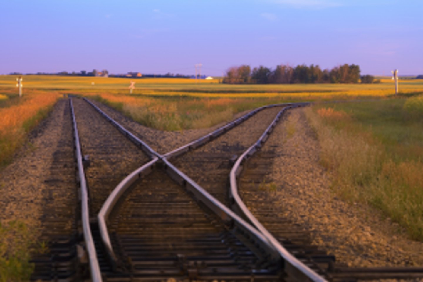 <p>If a road or path branches off, it goes in another direction</p>