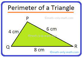 Any  Polygon = add all sides 
6+8+4=18cm