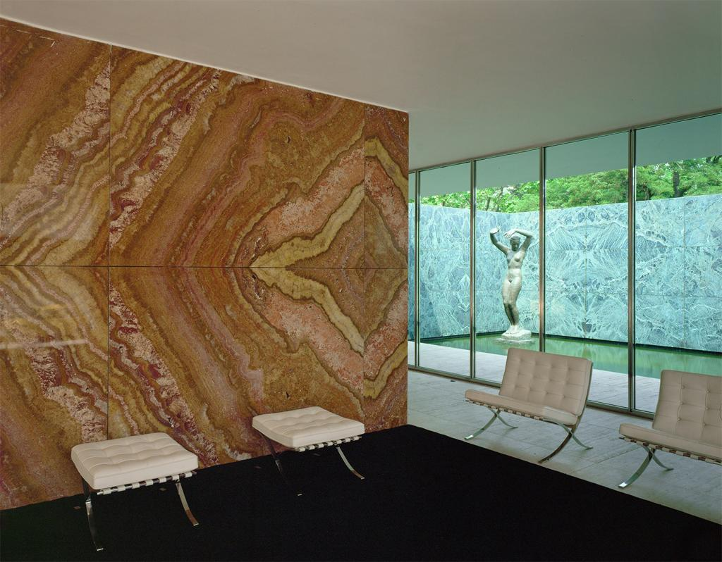 <p>Who designed the German Pavilion?</p>