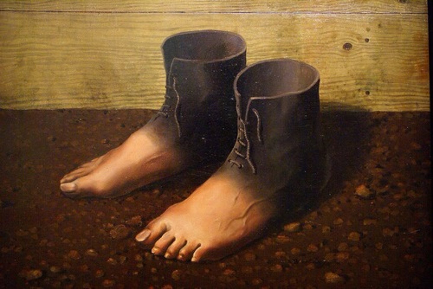 <p>Disimilar elements are juxtaposed to create unsetting contrast.</p>