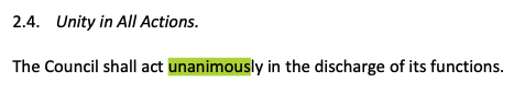 <p>c. By unanimous vote of the three </p>