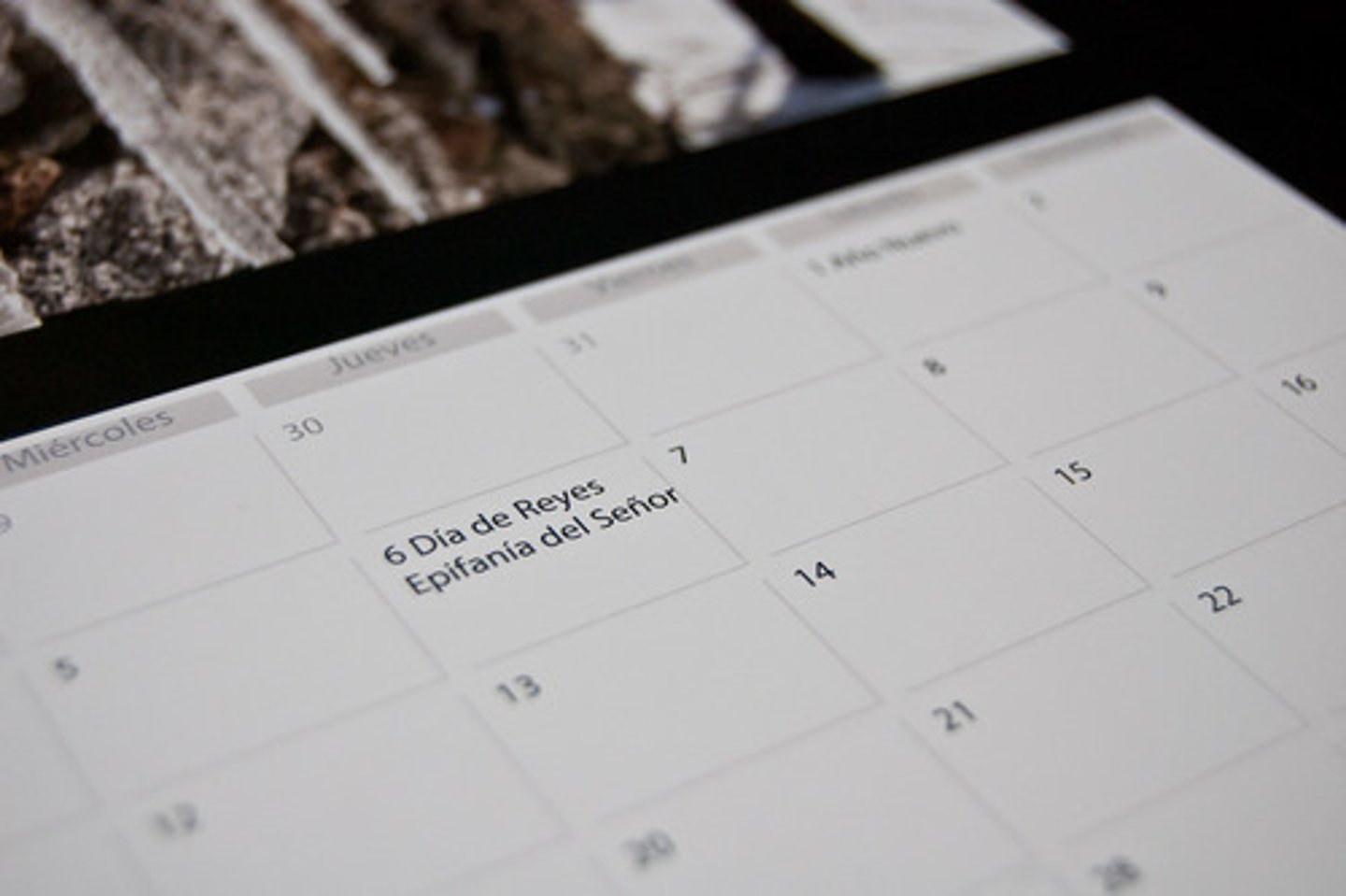 <p>calendar of events</p>