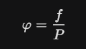<p>The ratio of "corrected pressure" to actual pressure. </p>