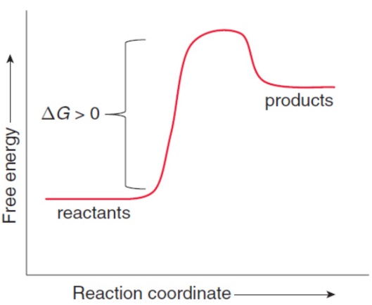 <p>system absorbs energy; nonspontaneous</p>