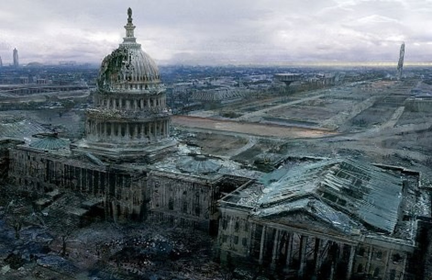 <p>An imagined society characterized by suffering or oppression</p>