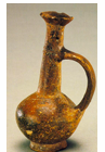 <p>Jugs/Juglets = typical type-Small body compared to neck-Handle Pierces into vessel-Iverted opening-Basering Jug/Juglet aka Bilbil (b/c of the sound it makes when liquid pours out)</p>