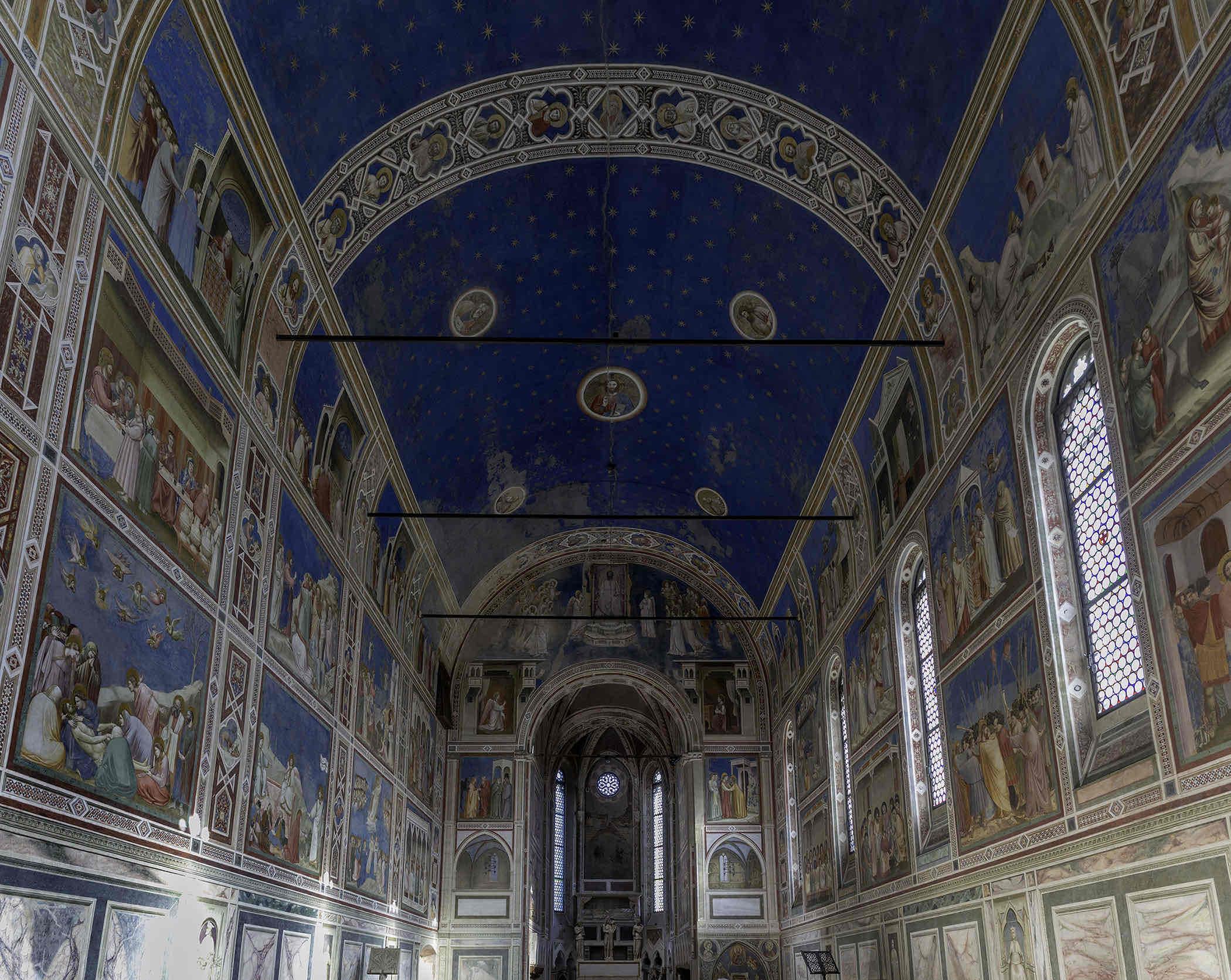 <p>Faux Marble and Architecture of Scrovegni Chapel 1304 - 06 CE</p>