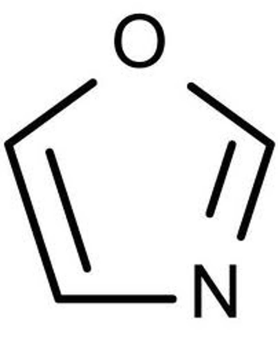 <p>5 membered, with O-C=N</p>