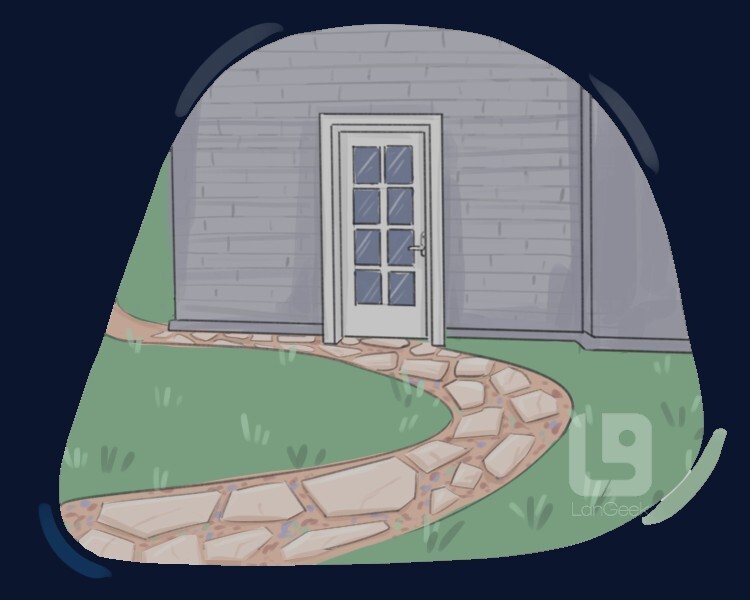 <p>lối đi bộ</p>