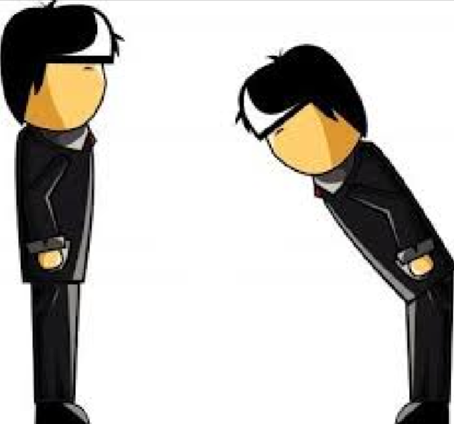 <p>to respect someone</p>