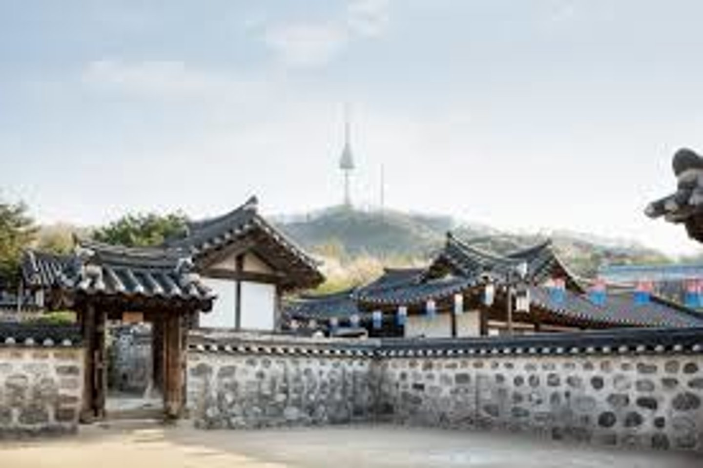 <p>Barrio de Casa tradicional coreana de Nam-san (montaña Nam)</p>