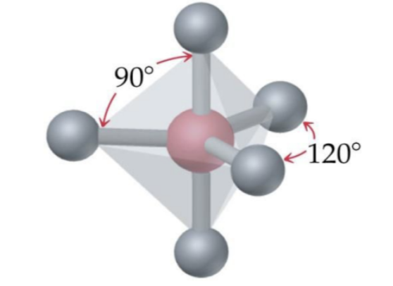 <p>What is the steric number of this molecule?</p>