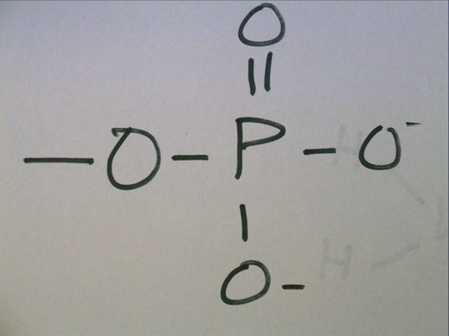 <p>A functional group consisting of a phosphorus atom covalently bonded to four oxygen atoms <br>**Often has a ton of energy</p>