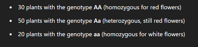 <ul><li><p>total number of  different alleles of genes in a population</p></li><li><p>more genetic diversity within species - more phenotypes so more able to adapt to environmental change and evolve </p></li><li><p>A new allele for a gene -</p><ul><li><p>The gene has mutated → <strong>new base sequence</strong> = <strong>new allele</strong></p></li><li><p class="">The allele produces a <strong>different amino acid sequence</strong></p></li><li><p class="">This could change the <strong>protein’s shape or function</strong></p></li><li><p class="">That could lead to a <strong>new phenotype</strong></p></li></ul></li></ul><p></p>