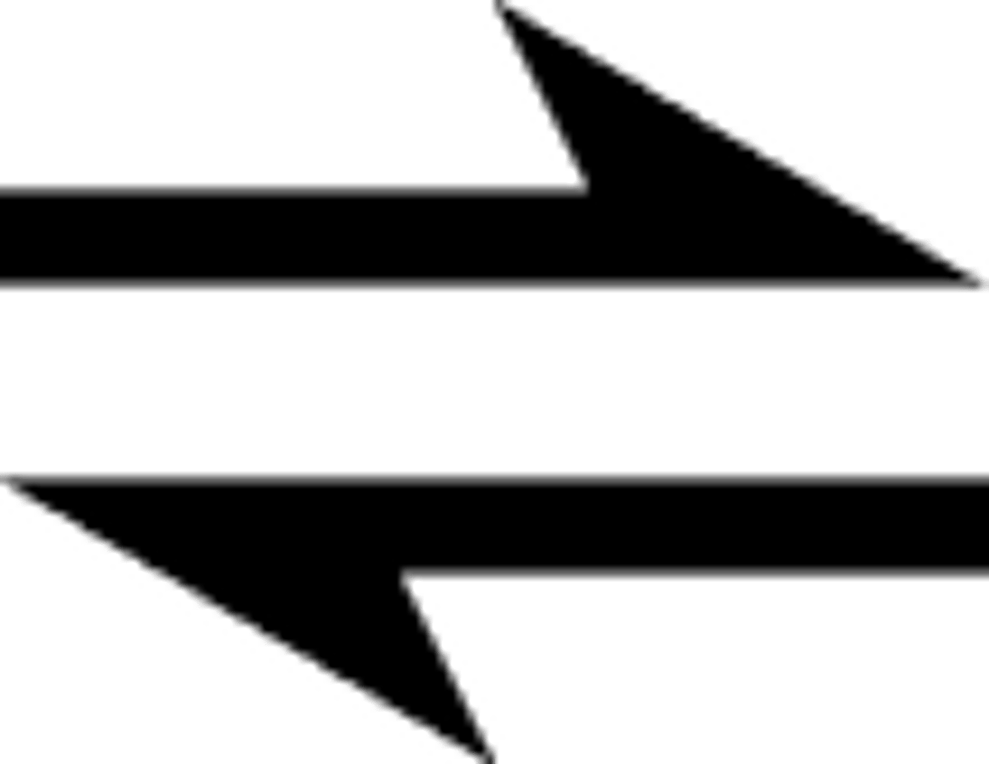<p>In a chemical reaction, the state in which the rate of the forward reaction equals the rate of the reverse reaction, so that the relative concentrations of the reactants and products do not change with time.</p>