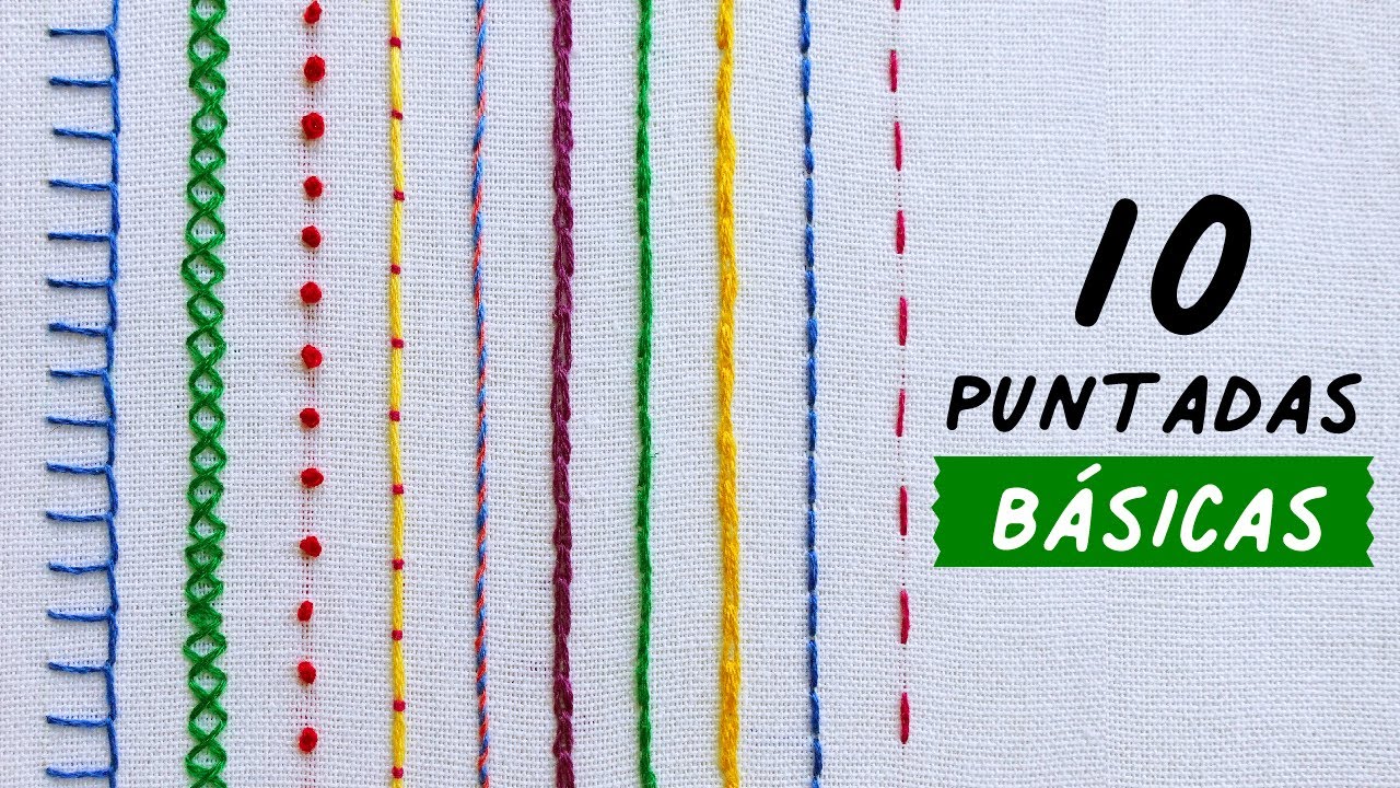 a stitch, une maille, un point = Cada uno de los agujeros hechos con aguja, lezna u otro instrumento semejante, en la tela, cuero u otra materia que se va cosiendo.