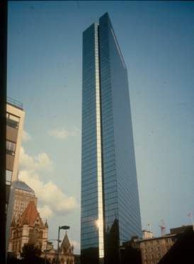 <p>John Hancock Tower</p>