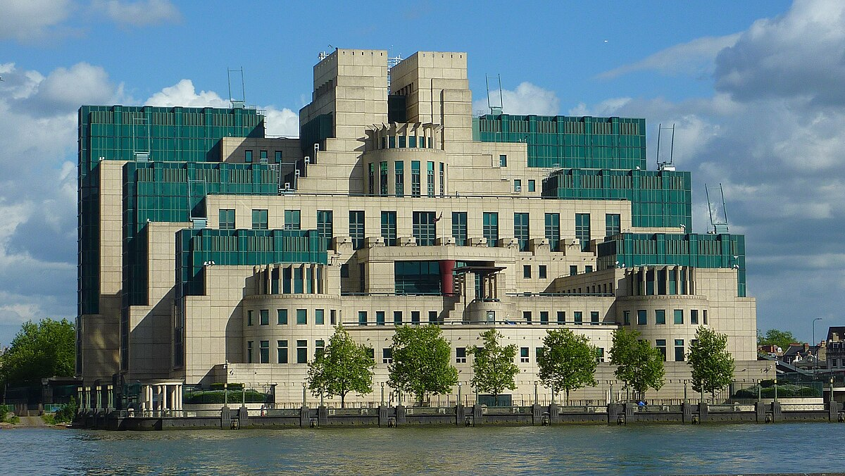 <p>London's MI6 building.</p><p>Designed by Sir Terry Farrell.</p>