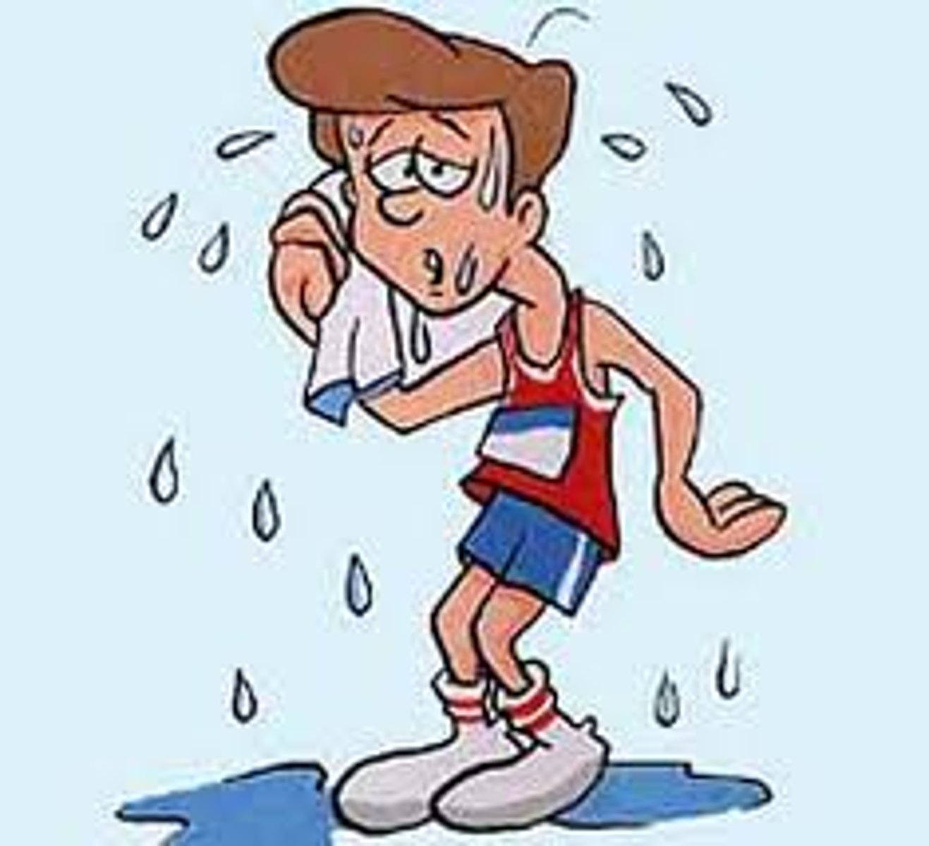 <p>sweat</p>