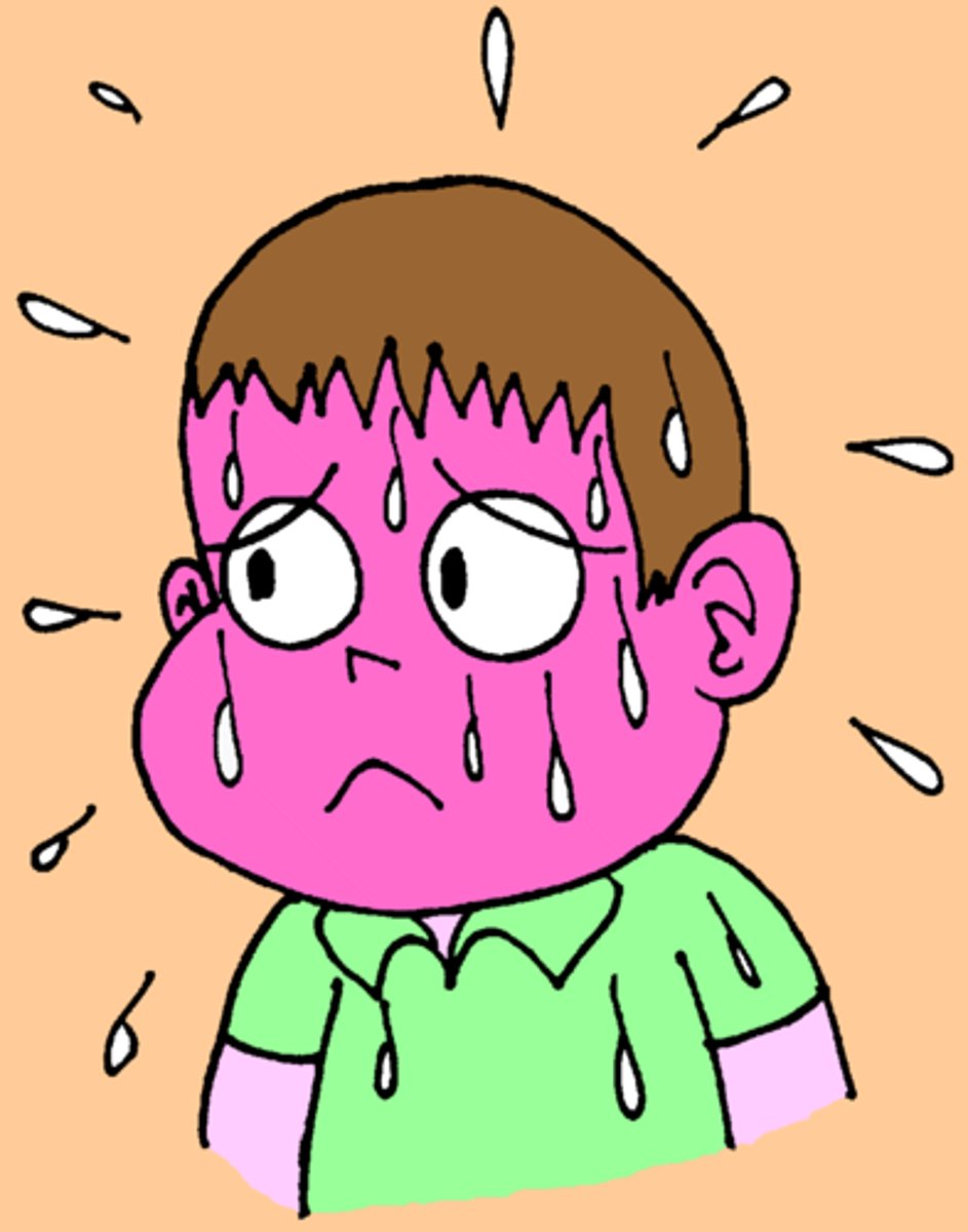 <p>Abnormally high body temperature</p>