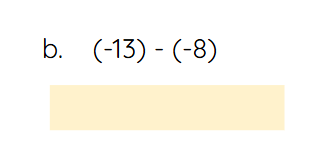 <p>Rewrite as an addition statement, then evaluate:</p>