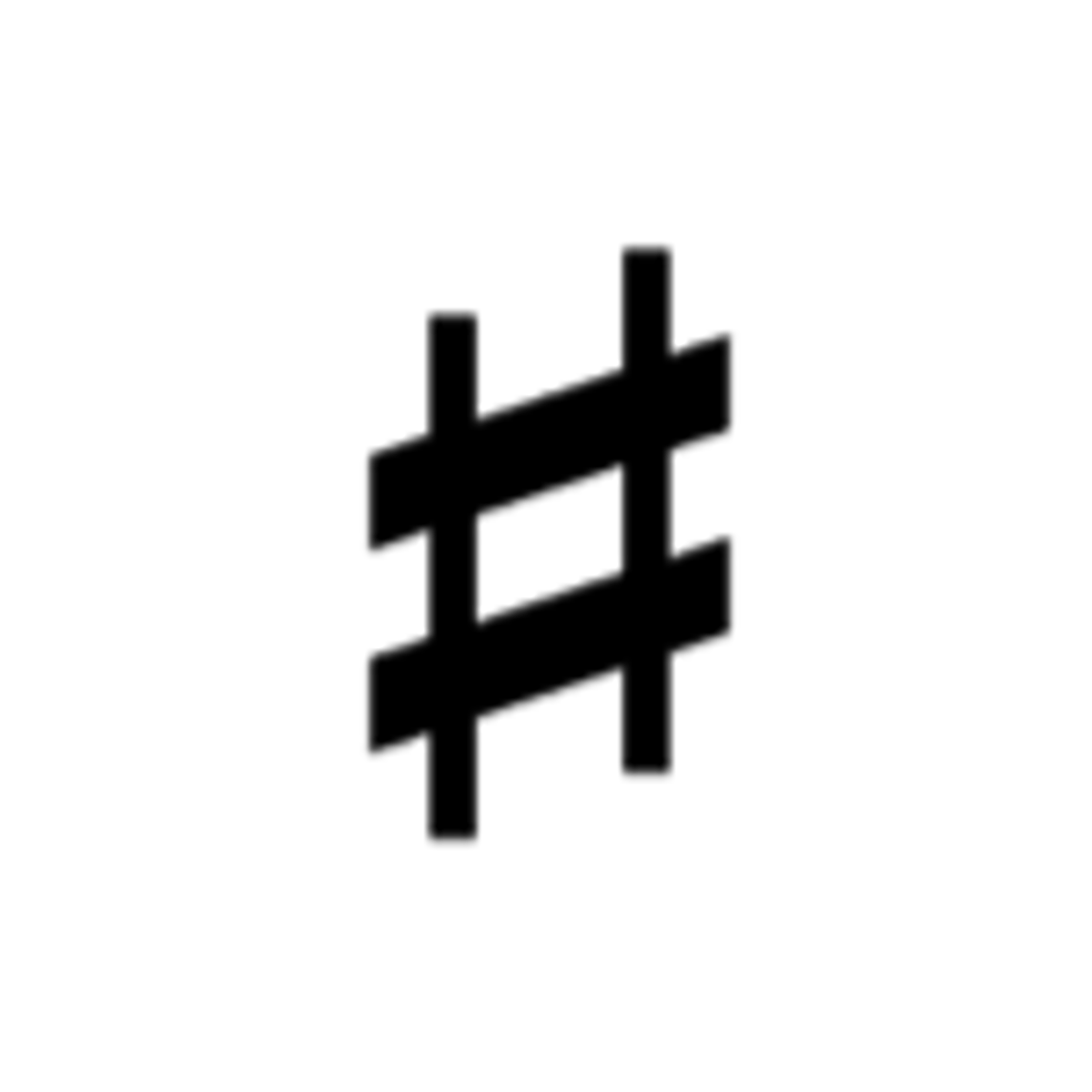 <p>pound sign/hashtag</p>