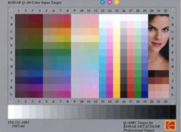 <p><span><span>The figure shows an image of an IT8 target. This chart is used to make what type of profile</span></span></p><p><span><span>a.&nbsp;</span></span>Scanner with transparency</p><p><span><span>b.&nbsp;</span></span>Scanner with reflection print</p><p><span><span>c.&nbsp;</span></span>Printer with transparency</p><p><span><span>d.&nbsp;</span></span>Printer with reflection print</p>